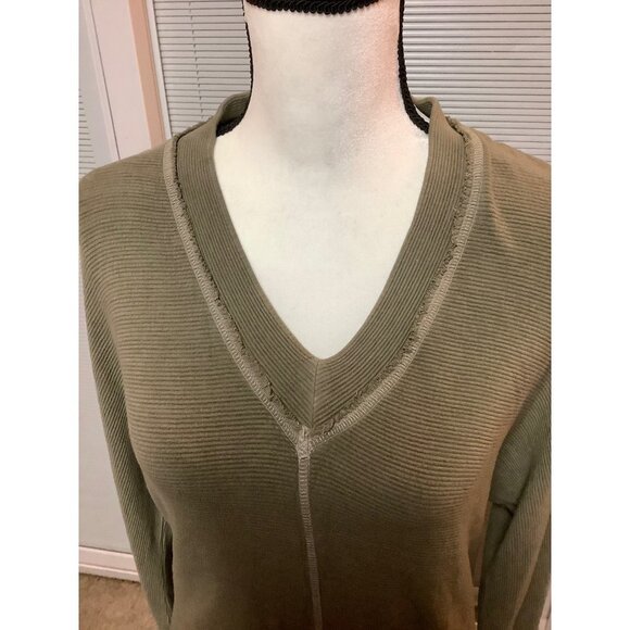 Red Haute Olive Green Waffle Knit Top -- THUMBHOLE -- NWT - Picture 5 of 8